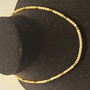 Monet Vintage 17" Faux White & Gray Pearl Necklace